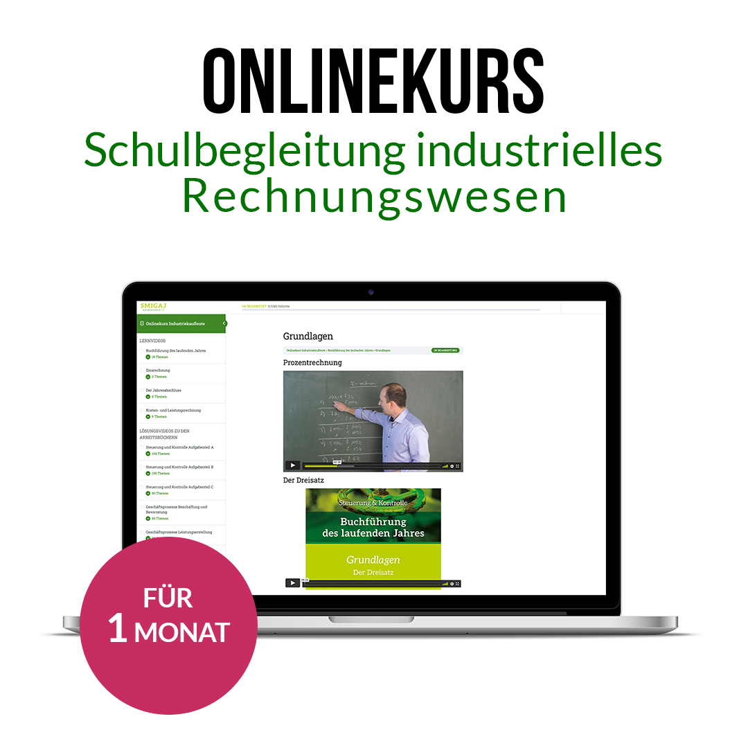 Lernvideos als Schulbegleitung <br>Industrielles Rechnungswesen
