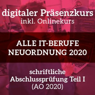 Prüfungsvorbereitung auf die schriftliche Abschlussprüfung Teil 1 <br>Frühjahr 2024 <br>Di. & Do., 18:00 - 20:15 Uhr