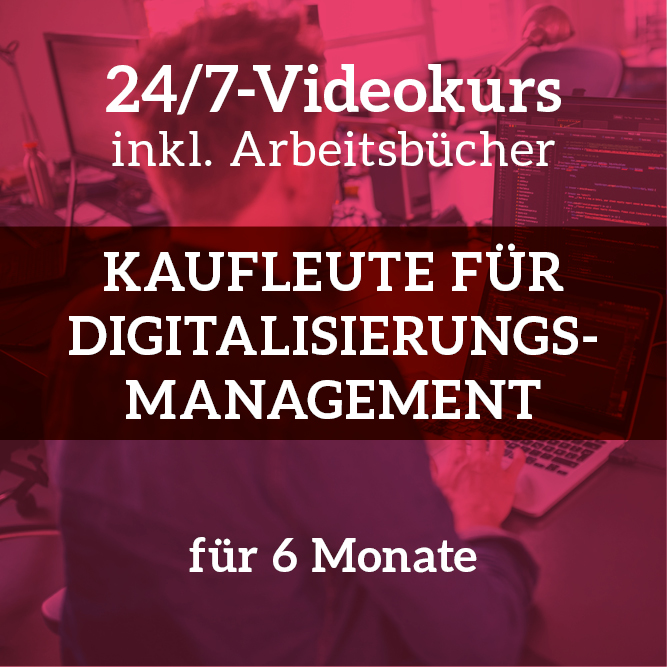 24/7-Videokurs Kaufleute für Digitalisierungsmanagement<br>AP Teil 2<br>6 Monate